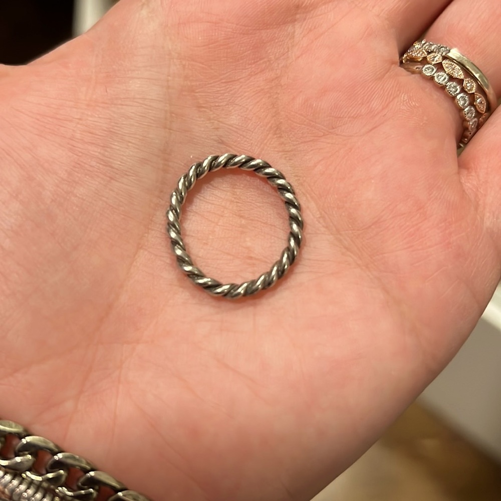 Pandora silver stacking ring